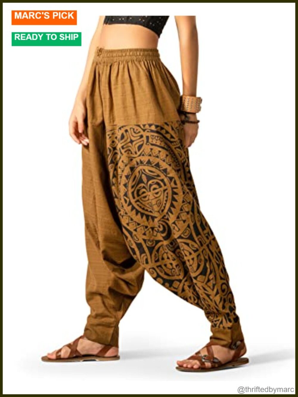 Boho Harem Pants 100% Cotton Baggy Yoga Drawstring Lounge Hippie